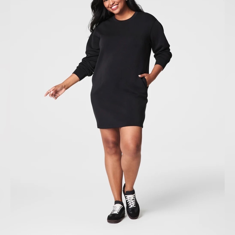 SPANX AirEssentials Black Crewneck Dress - 1X